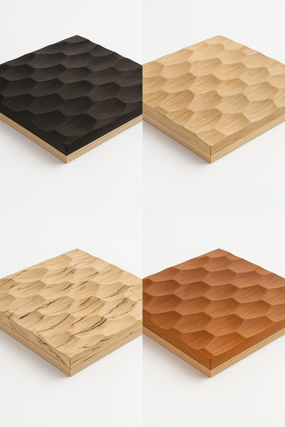 Naguri Wood Texture Panel – Alternating Continuous Pattern 01 (CNC-Ready, 3D Relief)